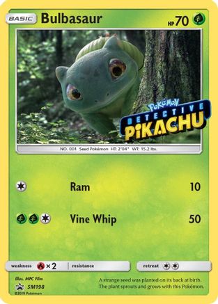 Bulbasaur - SM198 (Detective Pikachu Stamped) (/248) Holofoil [SM: Black Star Promos] Pokemon Single Pokémon