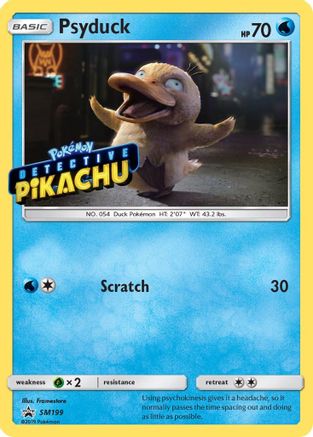 Psyduck - SM199 (Detective Pikachu Stamped) () Holofoil [SM: Black Star Promos] Pokemon Single Pokémon