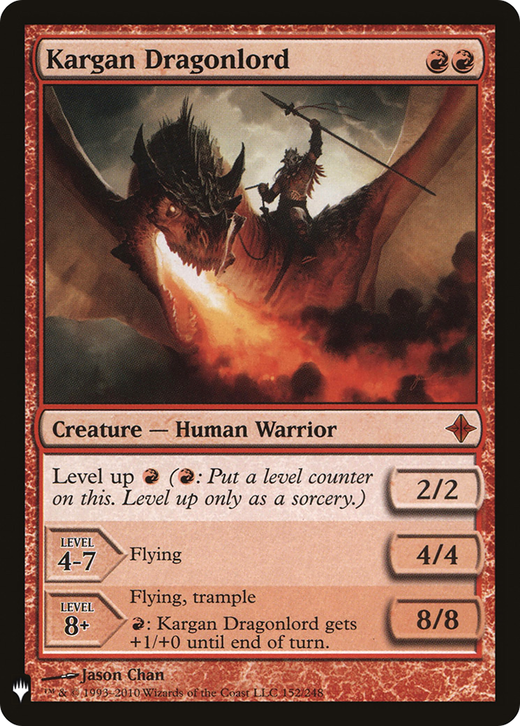 Kargan Dragonlord (LIST-ROE-152) [Mystery Booster] The List MTG Single Wizards of the Coast