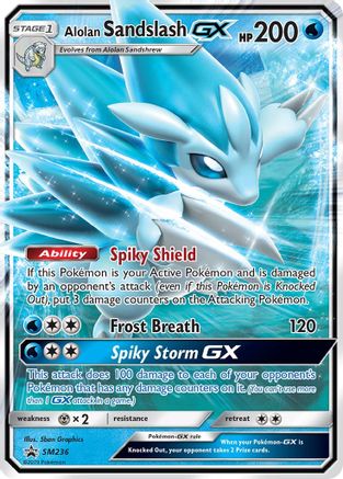 Alolan Sandslash GX - SM236 (SM236/248) - [SM: Black Star Promos] Holofoil Pokemon Single Pokémon