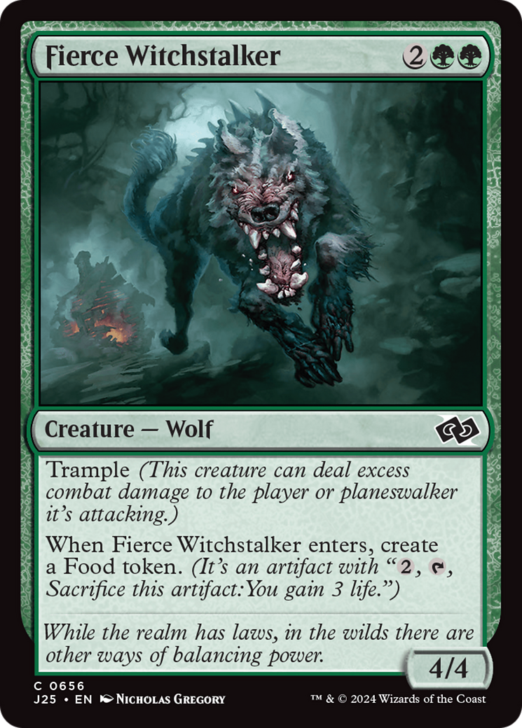 Fierce Witchstalker (J25-656) [Foundations Jumpstart] MTG Single Wizards of the Coast