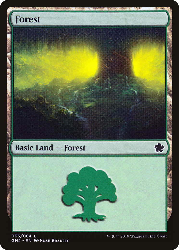 Forest (GN2-063) [Misc] Game Night 2019 MTG Single Wizards of the Coast