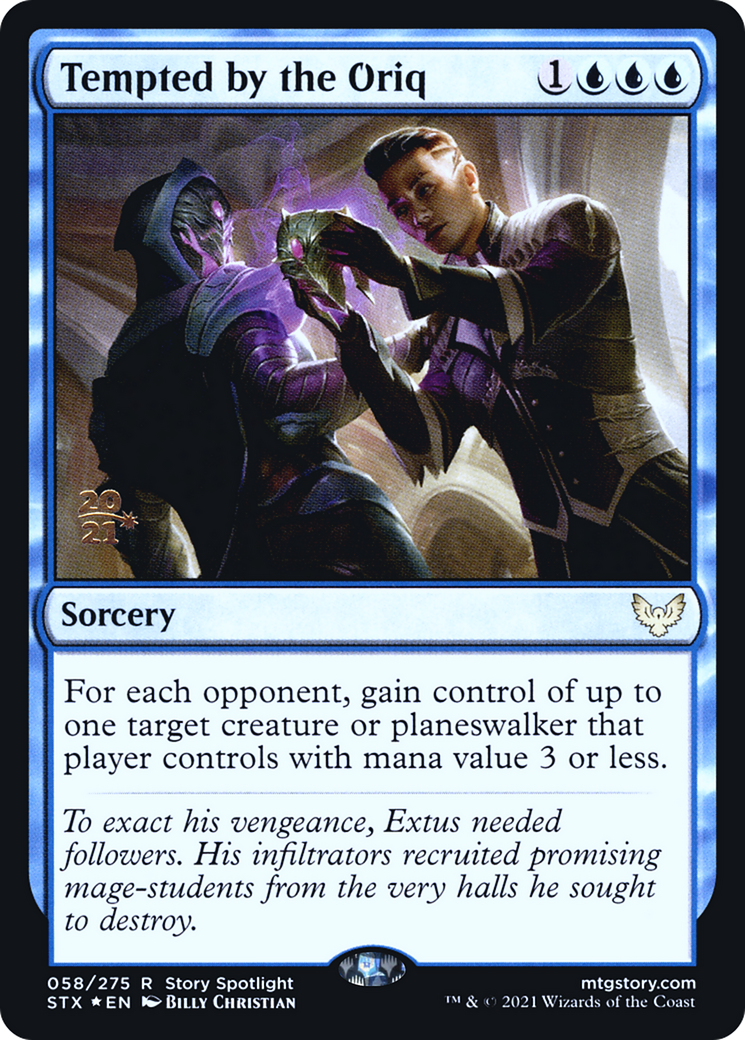 Tempted by the Oriq (PRE-058) [Strixhaven: School of Mages Promos] Foil MTG Single Wizards of the Coast