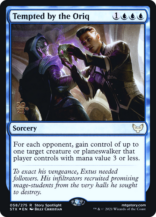 Tempted by the Oriq (PRE-058) [Strixhaven: School of Mages Promos] Foil MTG Single Wizards of the Coast