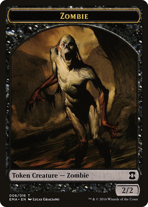 Zombie (EMA-006) [Tokens] Eternal Masters Tokens MTG Single Wizards of the Coast