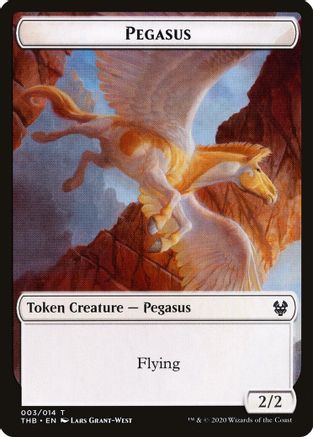 Pegasus // Satyr Double-Sided Token (THB-3 // 9) [Tokens] Theros Beyond Death Tokens Foil MTG Single Theros Beyond Death Tokens