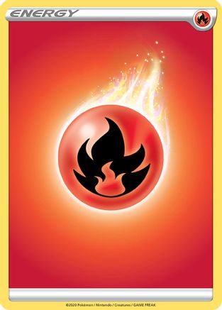 Fire Energy () Reverse Holofoil [SWSH: Base Set] Pokemon Single Pokémon