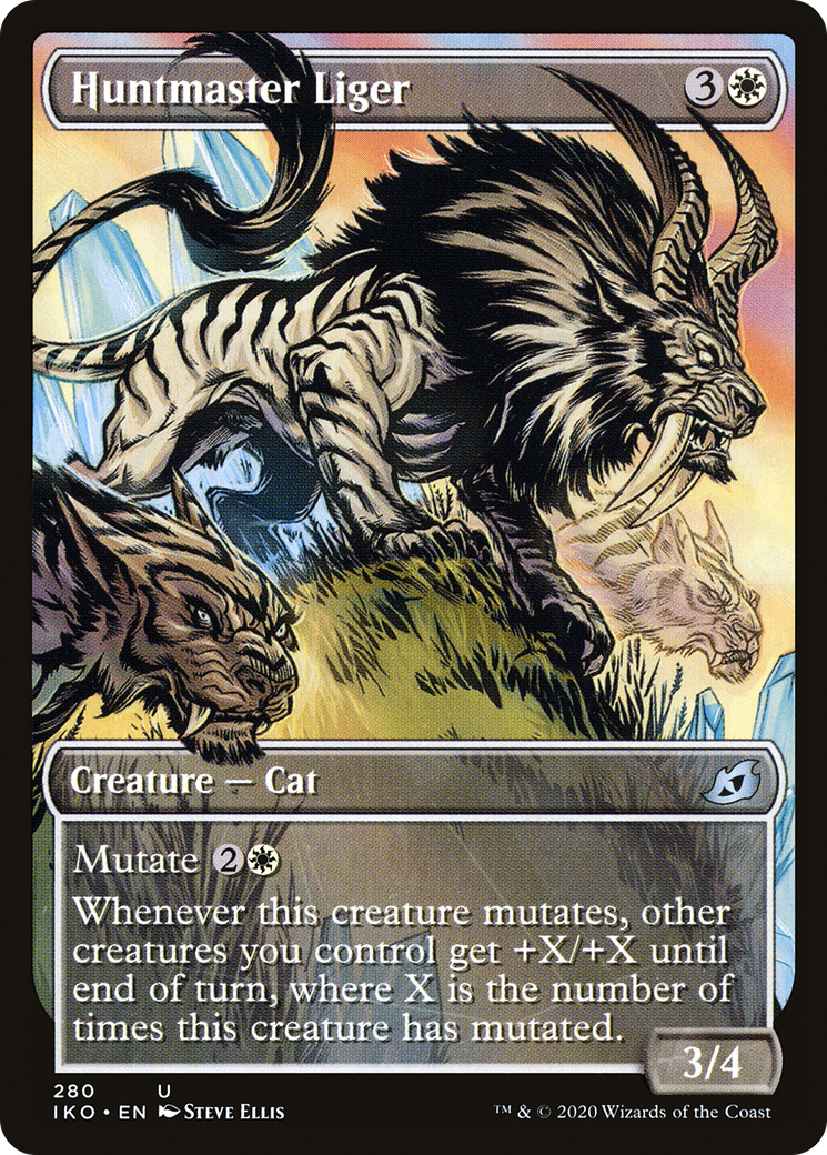 Huntmaster Liger (IKO-280) [Ikoria: Lair of Behemoths] (Showcase) Foil MTG Single Wizards of the Coast