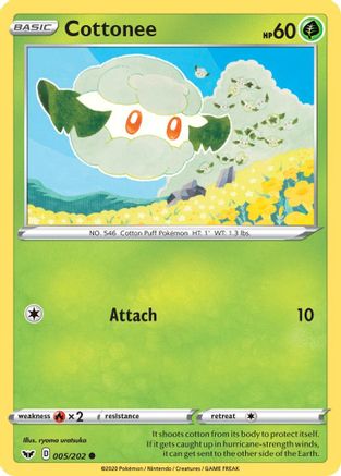 Cottonee (5/202) [SWSH: Base Set] Pokemon Single Pokémon
