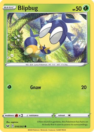 Blipbug (16/202) [SWSH: Base Set] Pokemon Single Pokémon