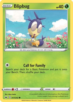 Blipbug (17/202) [SWSH: Base Set] Pokemon Single Pokémon