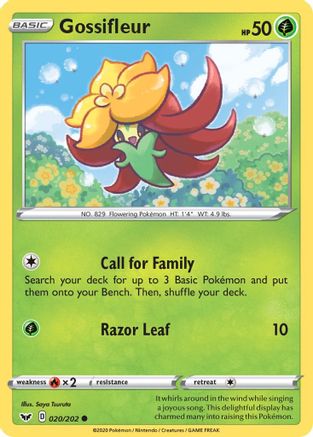 Gossifleur (20/202) Reverse Holofoil [SWSH: Base Set] Pokemon Single Pokémon