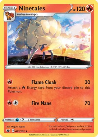 Ninetales (23/202) Reverse Holofoil [SWSH: Base Set] Pokemon Single Pokémon