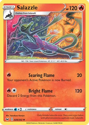 Salazzle (28/202) [SWSH: Base Set] Pokemon Single Pokémon