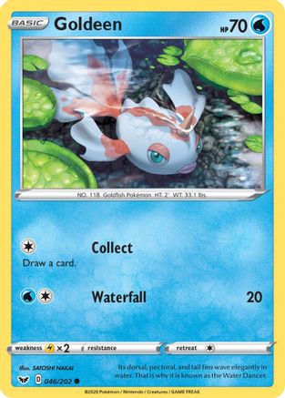 Goldeen (46/202) Reverse Holofoil [SWSH: Base Set] Pokemon Single Pokémon