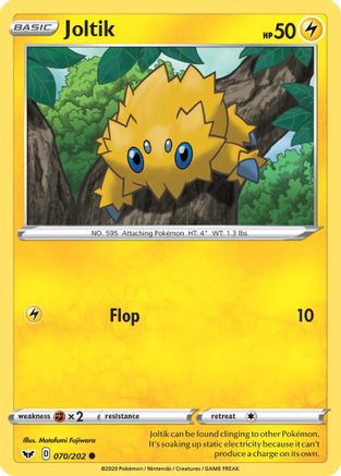 Joltik (70/202) Reverse Holofoil [SWSH: Base Set] Pokemon Single Pokémon