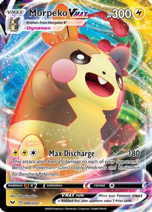 Morpeko VMAX (80/202) Holofoil [SWSH: Base Set] Pokemon Single Pokémon