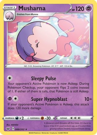 Musharna (88/202) [SWSH: Base Set] Pokemon Single Pokémon