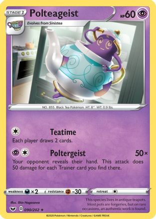 Polteageist (90/202) [SWSH: Base Set] Pokemon Single Pokémon