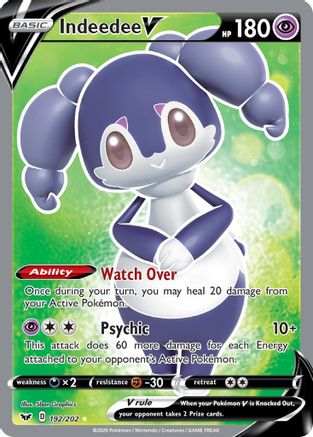 Indeedee V (Full Art) 192/202 Holofoil [SWSH: Base Set] Pokemon Single Pokémon