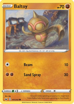 Baltoy (101/202) Reverse Holofoil [SWSH: Base Set] Pokemon Single Pokémon