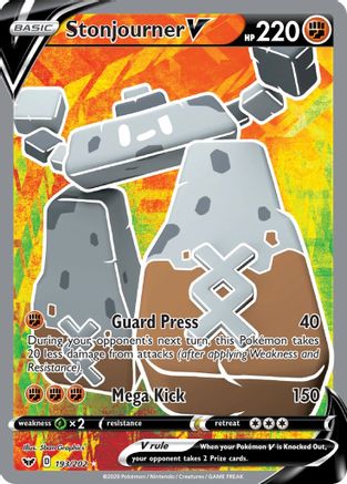 Stonjourner V (Full Art) (193/202) Holofoil [SWSH: Base Set] Pokemon Single Pokémon