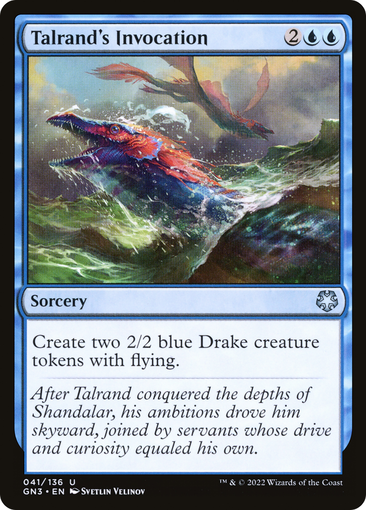 Talrand's Invocation (GN3-041) [Misc] Game Night: Free-for-All MTG Single Wizards of the Coast