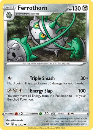 Ferrothorn (131/202) [SWSH: Base Set] Pokemon Single Pokémon