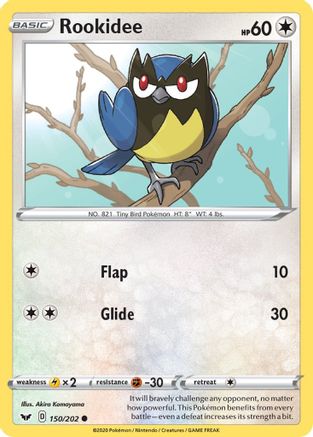 Rookidee 150/202 [SWSH: Base Set] Pokemon Single Pokémon