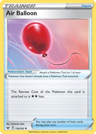 Air Balloon (156/202) Reverse Holofoil [SWSH: Base Set] Pokemon Single Pokémon