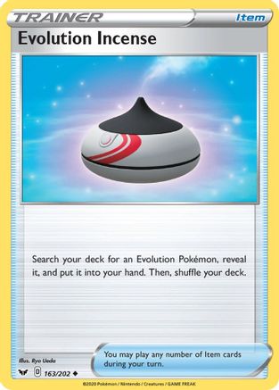 Evolution Incense (163/202) Reverse Holofoil [SWSH: Base Set] Pokemon Single Pokémon