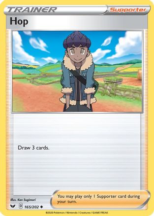 Hop (165/202) Reverse Holofoil [SWSH: Base Set] Pokemon Single Pokémon