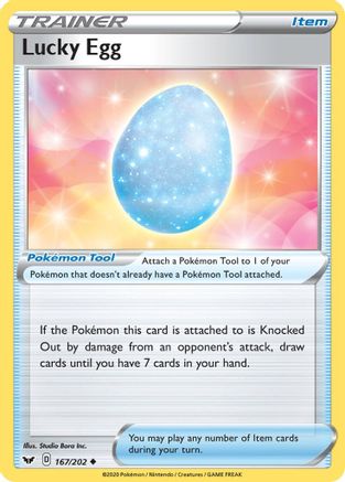 Lucky Egg (167/202) Reverse Holofoil [SWSH: Base Set] Pokemon Single Pokémon