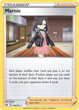 Marnie (169/202) Reverse Holofoil [SWSH: Base Set] Pokemon Single Pokémon