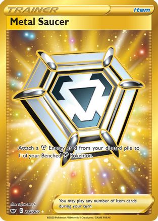 Metal Saucer (Secret) (214/202) Holofoil [SWSH: Base Set] Pokemon Single Pokémon