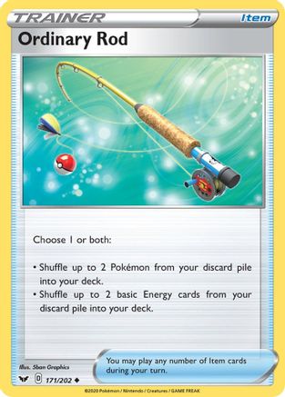 Ordinary Rod (171/202) [SWSH: Base Set] Pokemon Single Pokémon