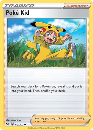 Poke Kid (173/202) Reverse Holofoil [SWSH: Base Set] Pokemon Single Pokémon