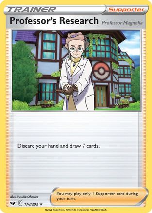 Professor's Research (178/202) Reverse Holofoil [SWSH: Base Set] Pokemon Single Pokémon