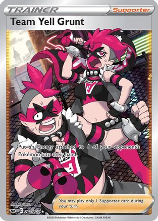 Team Yell Grunt (Full Art) 202/202 Holofoil [SWSH: Base Set] Pokemon Single Pokémon