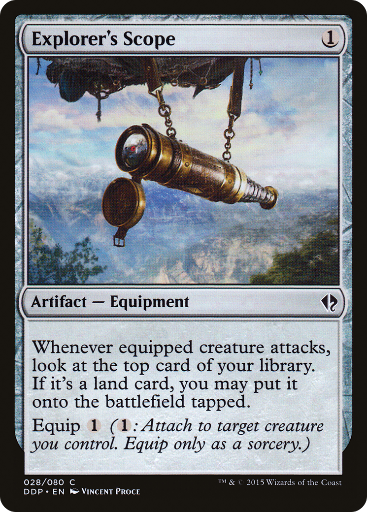 Explorer's Scope (DDP-028) [Misc] Duel Decks: Zendikar vs. Eldrazi MTG Single Wizards of the Coast