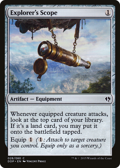 Explorer's Scope (DDP-028) [Misc] Duel Decks: Zendikar vs. Eldrazi MTG Single Wizards of the Coast