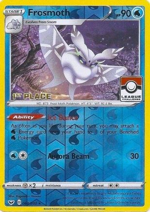 Frosmoth - 064/202 (League Challenge) [1st Place] Reverse Holofoil [Promos: League & Championship Cards] Pokemon Single Pokémon