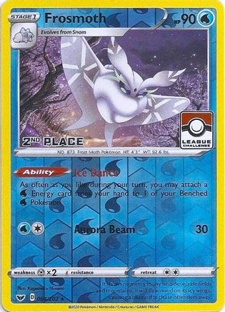 Frosmoth - 064/202 (League Challenge) [2nd Place] Reverse Holofoil [Promos: League & Championship Cards] Pokemon Single Pokémon