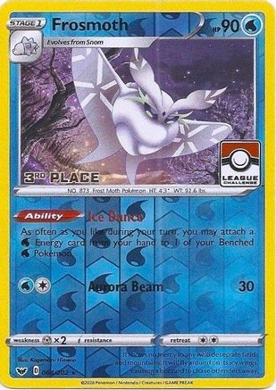 Frosmoth - 064/202 (League Challenge) [3rd Place] () Reverse Holofoil [Promos: League & Championship Cards] Pokemon Single Pokémon