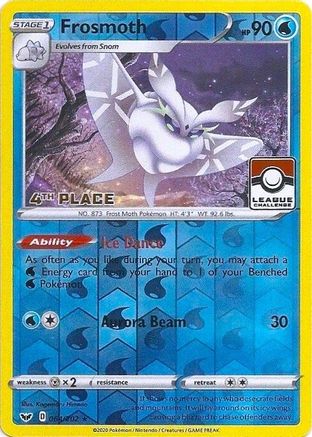 Frosmoth - 064/202 (League Challenge) [4th Place] Reverse Holofoil [Promos: League & Championship Cards] Pokemon Single Pokémon