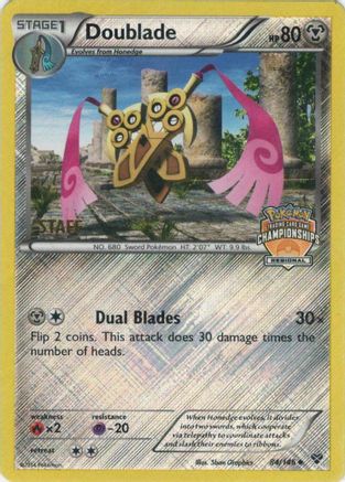 Doublade - 84/146 (Regional Championships) [Staff] () Reverse Holofoil [Promos: League & Championship Cards] Pokemon Single Pokémon
