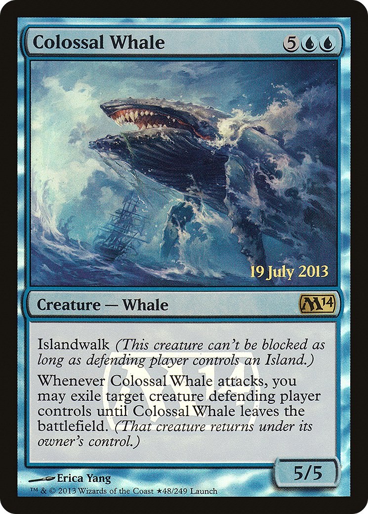 Colossal Whale (LARP-48★) [Magic 2014 Promos] Foil MTG Single Wizards of the Coast