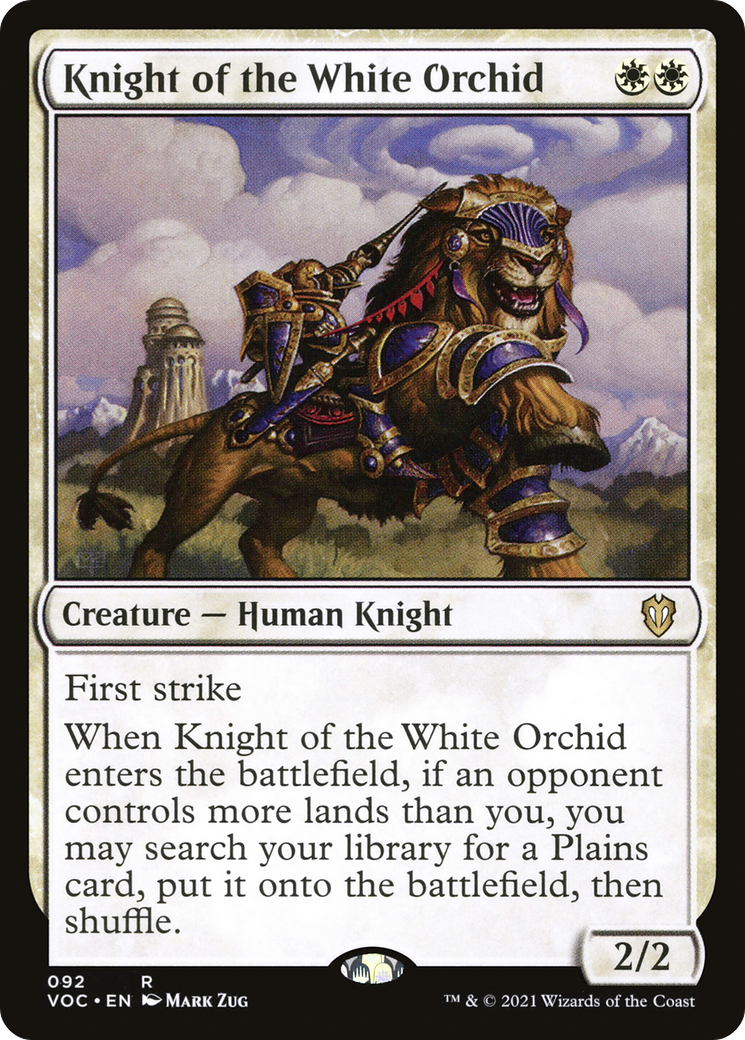 Knight of the White Orchid (VOC-092) [Crimson Vow Commander] MTG Single Wizards of the Coast