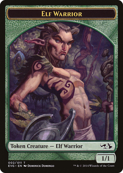 Elf Warrior Token (DD3-002) [Misc] Duel Decks Anthology: Elves vs. Goblins Tokens MTG Single Wizards of the Coast