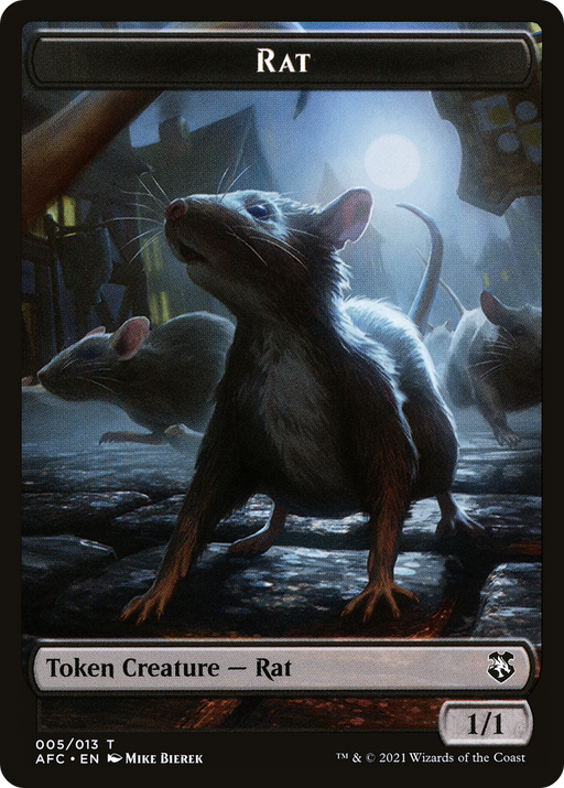 Rat (TAFC-005) [Tokens] Forgotten Realms Commander Tokens MTG Single Wizards of the Coast